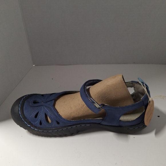 JBU Blue Women's Flats with Strap - Picture 5 of 8